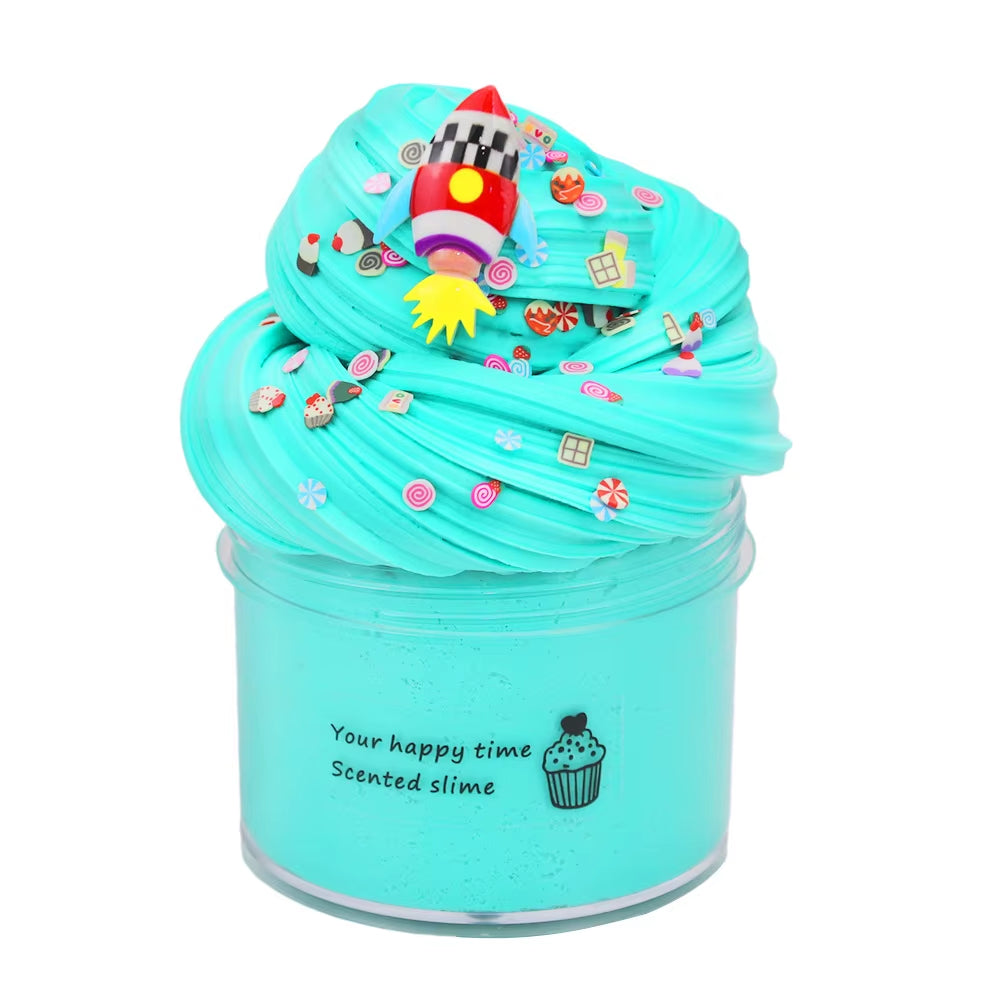 New Butter Slime Kit Fluffy Slimes Making Kit Kids Set Toy Putty Snail Toy Kids Slime Cream Cloud Plasticine Toys for Children