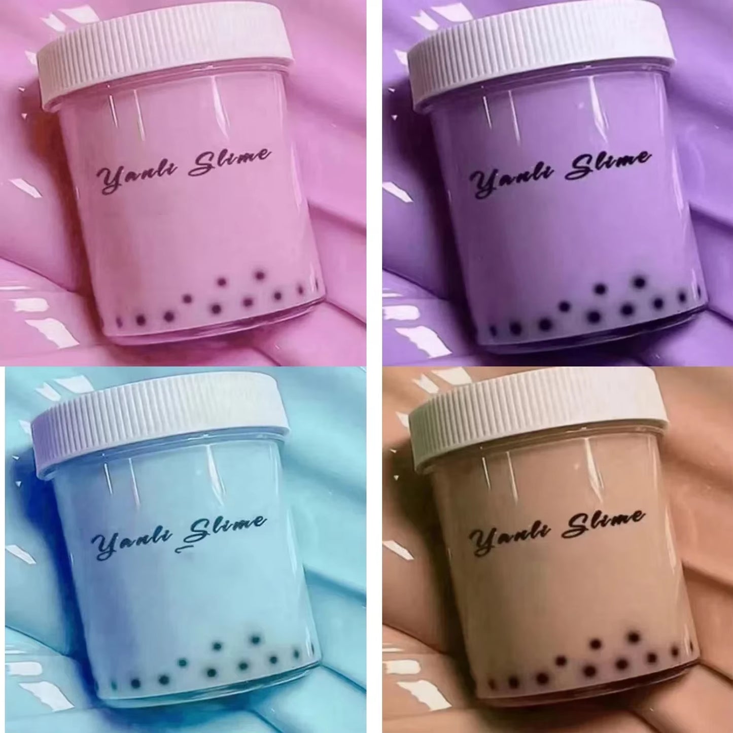 Slime Styrofoam Crystal Mud Plasticine Bubble Tea DIY Stress Relief Toy Children'S Gift Slime Enfant