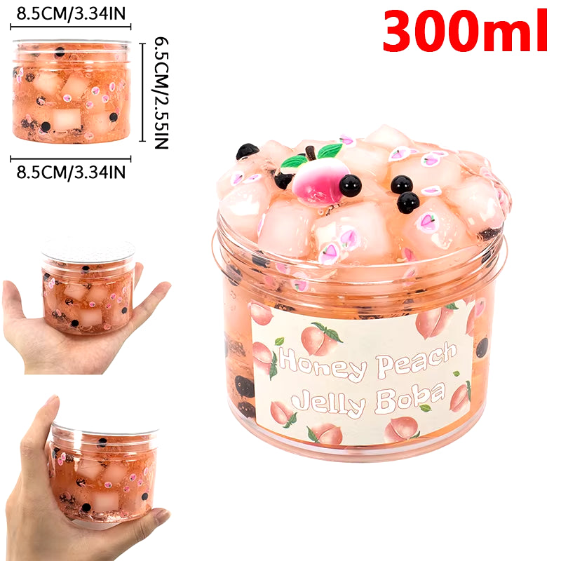 70/300Ml Large Capacity Crunchy Slime Kit Premade Crystal Slime Set Super Soft and Non-Sticky Jelly Cube Slime Party Favor Gifts