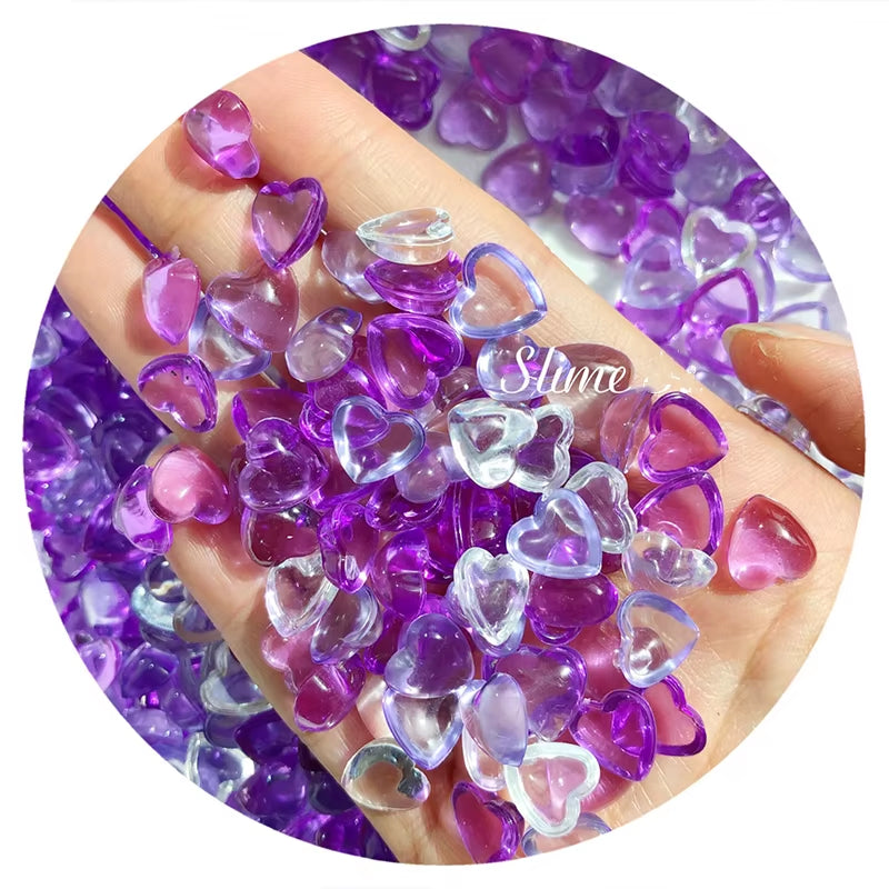 Slime Kit Additives Charms Heart Fishbowl Beads Supplies Sprinkles Filler DIY Accessories for Fluffy Cloud Crunchy Slime