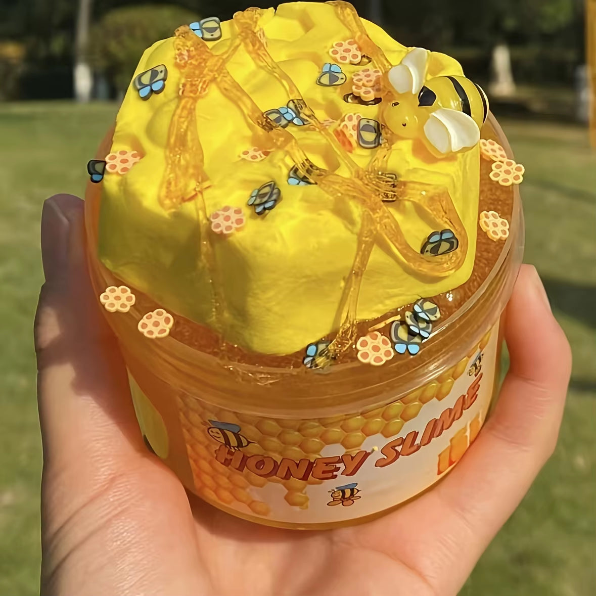 DIY Honey Slime Set, Yellow Transparent Slime+Yellow Clay, Simulated Handmade Toy, Children'S Toy, Stress Relieving Gift, Odorle