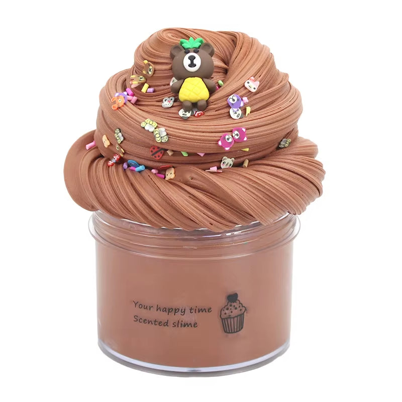 New Butter Slime Kit Fluffy Slimes Making Kit Kids Set Toy Putty Snail Toy Kids Slime Cream Cloud Plasticine Toys for Children