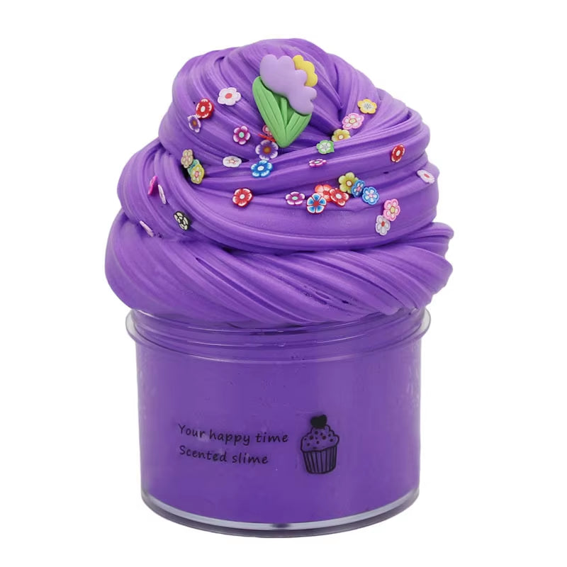 New Butter Slime Kit Fluffy Slimes Making Kit Kids Set Toy Putty Snail Toy Kids Slime Cream Cloud Plasticine Toys for Children