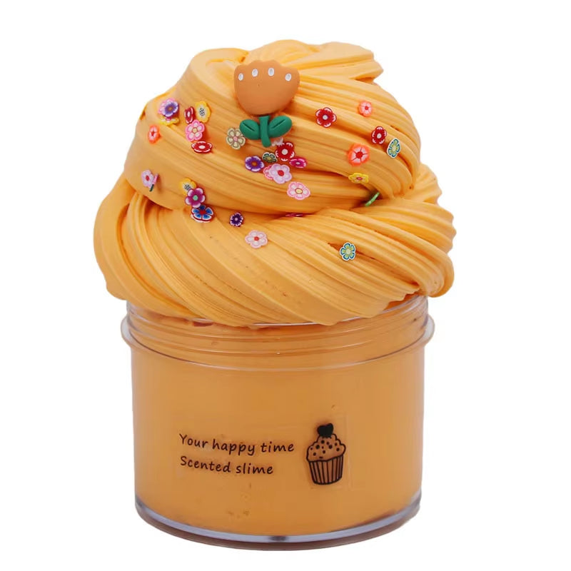 New Butter Slime Kit Fluffy Slimes Making Kit Kids Set Toy Putty Snail Toy Kids Slime Cream Cloud Plasticine Toys for Children
