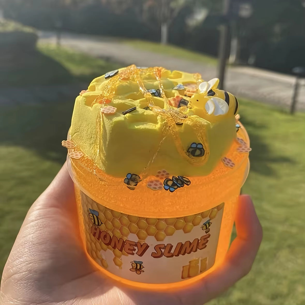 DIY Honey Slime Set, Yellow Transparent Slime+Yellow Clay, Simulated Handmade Toy, Children'S Toy, Stress Relieving Gift, Odorle