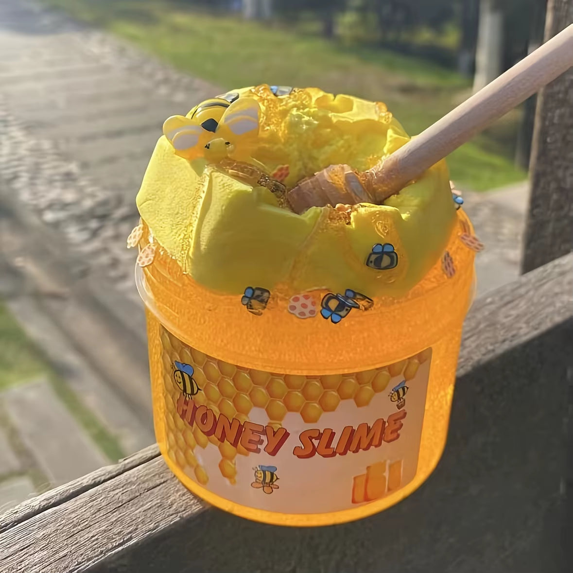 DIY Honey Slime Set, Yellow Transparent Slime+Yellow Clay, Simulated Handmade Toy, Children'S Toy, Stress Relieving Gift, Odorle
