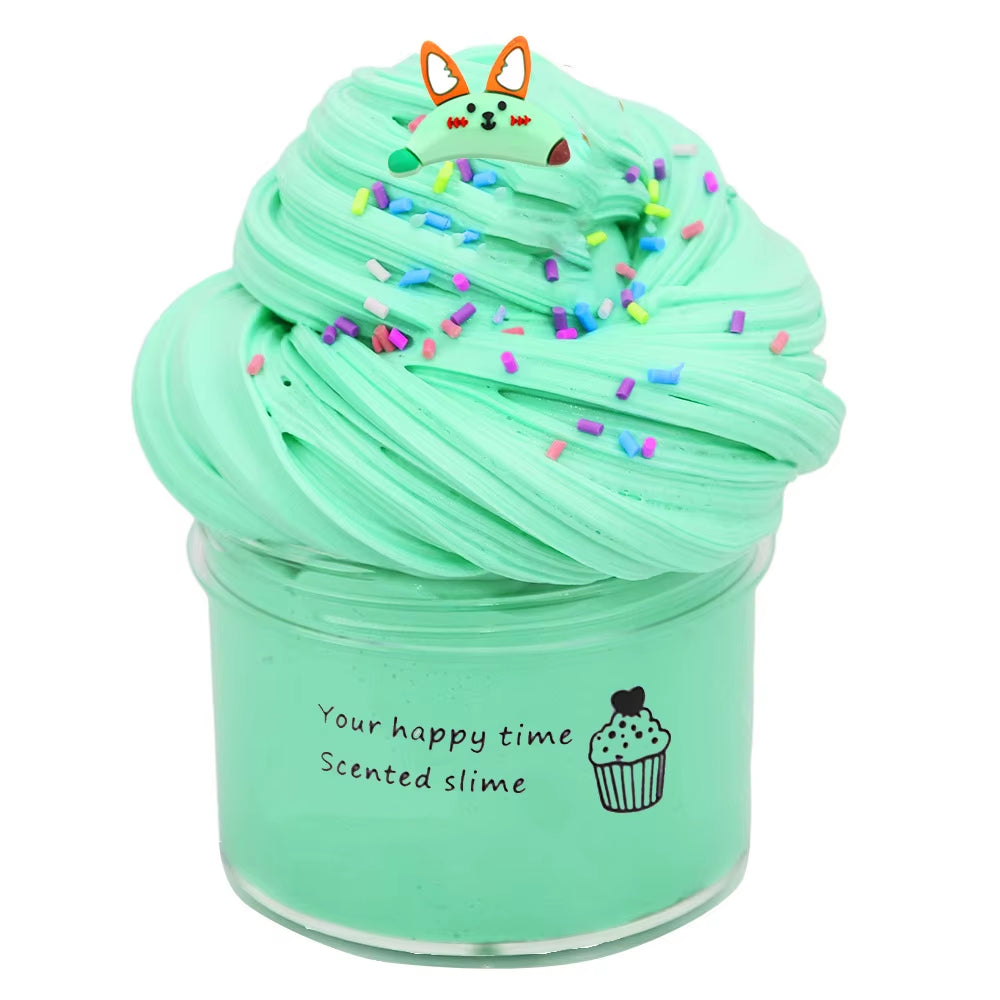 New Butter Slime Kit Fluffy Slimes Making Kit Kids Set Toy Putty Snail Toy Kids Slime Cream Cloud Plasticine Toys for Children
