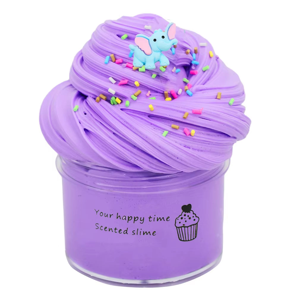 New Butter Slime Kit Fluffy Slimes Making Kit Kids Set Toy Putty Snail Toy Kids Slime Cream Cloud Plasticine Toys for Children