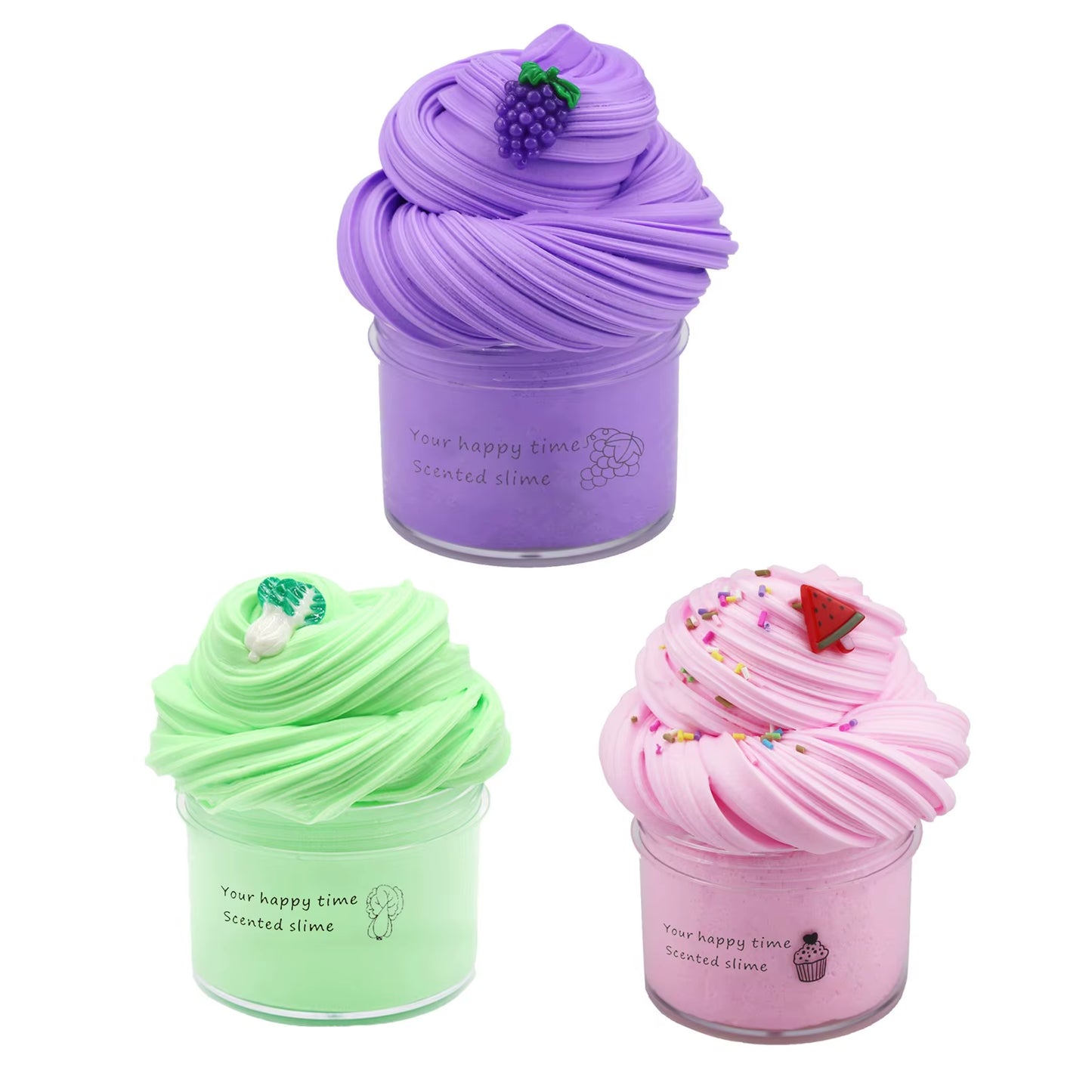 Toy Cotton Mud Sludge to Release Slime Aromatherapy Supplies Slime Fruit DIY Pressure Toys Slime Clay Children Slime Gift Fluffy