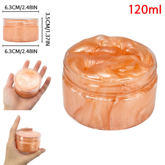 120Ml Galaxy Slime Kit Stuffers Gift Toys Snot Clear Slime Stress Relief Toys Putty Party Favors Bubble Slime Christmas Gifts