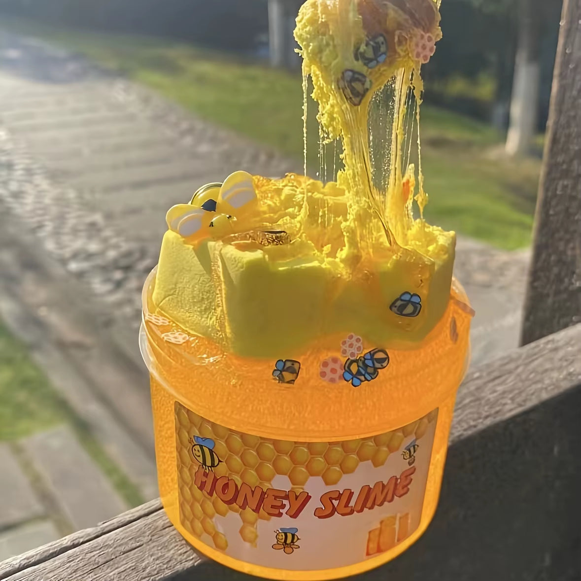 DIY Honey Slime Set, Yellow Transparent Slime+Yellow Clay, Simulated Handmade Toy, Children'S Toy, Stress Relieving Gift, Odorle