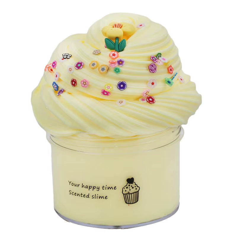 New Butter Slime Kit Fluffy Slimes Making Kit Kids Set Toy Putty Snail Toy Kids Slime Cream Cloud Plasticine Toys for Children