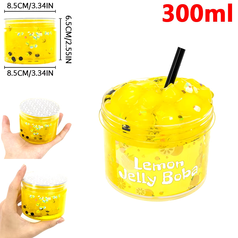 70/300Ml Large Capacity Crunchy Slime Kit Premade Crystal Slime Set Super Soft and Non-Sticky Jelly Cube Slime Party Favor Gifts